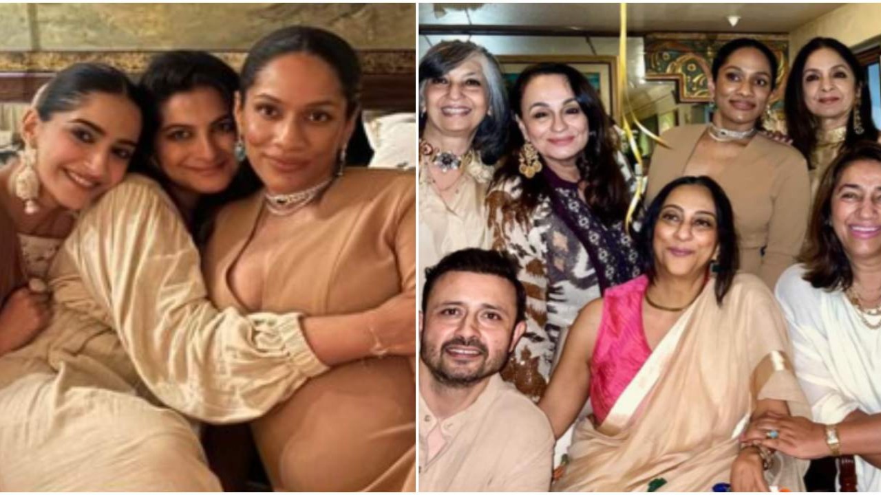 Inside Masaba Gupta's Baby Shower: Sonam Kapoor and Rhea flash joyous smile, Neena Gupta looks ecstatic as they celebrate mom-to-be; PICS