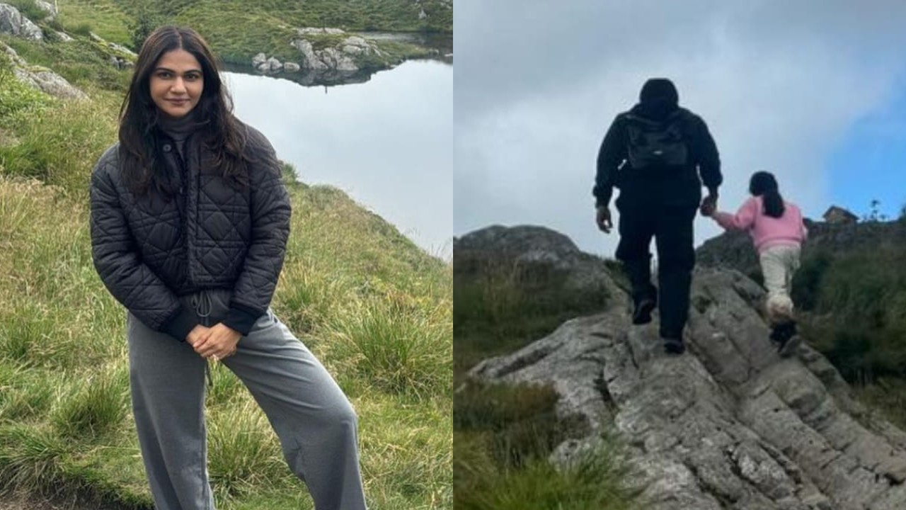 In PICS: Allu Arjun embarks on a hiking adventure with his wife Sneha Reddy, little ones Ayaan and Arha