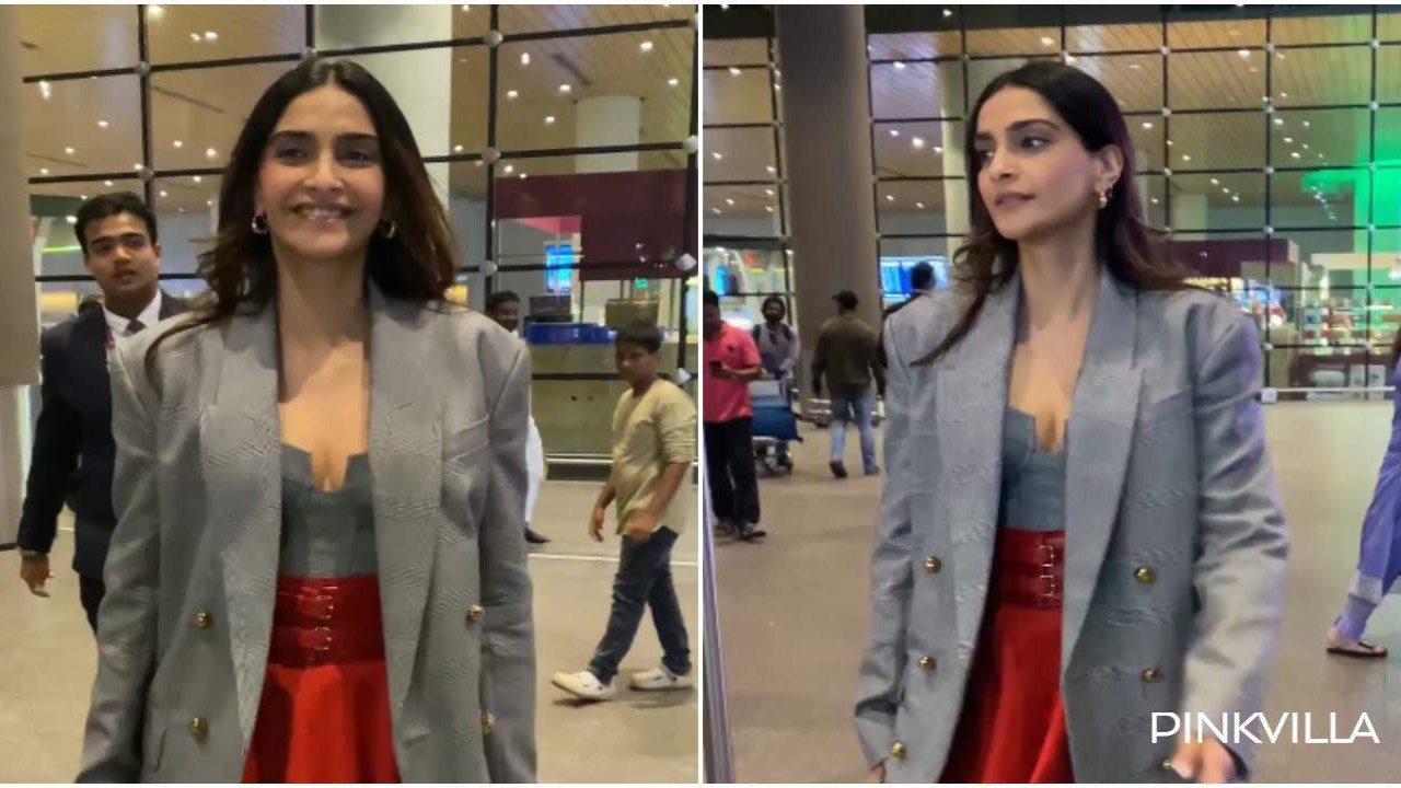 Sonam Kapoor at the Mumbai airport