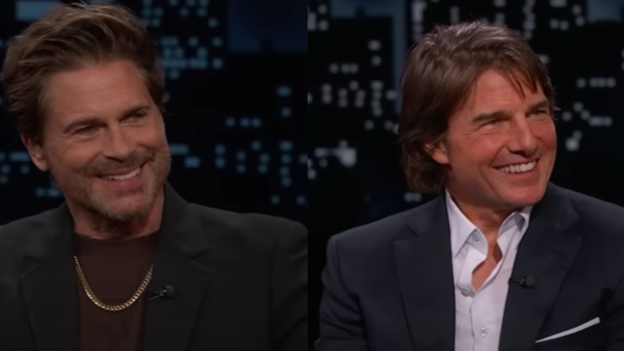 Rob Lowe and Tom Cruise (Images via YouTube/Jimmy Kimmel Live)