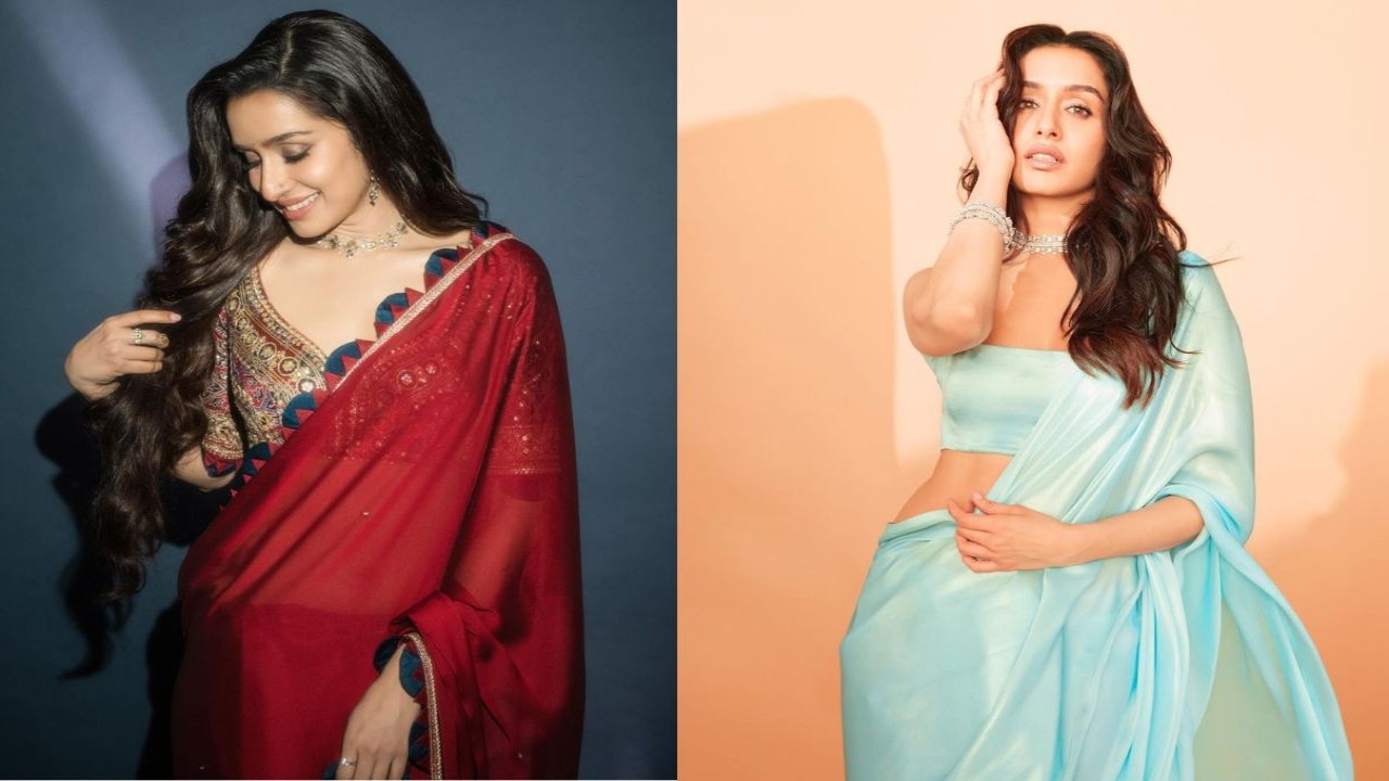 From red to pastel blue; 4 sarees from Shraddha Kapoor’s wardrobe that are perfect for ...