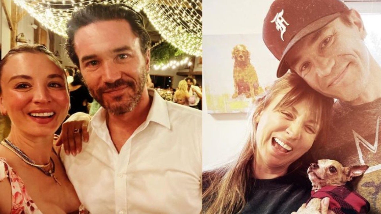 Kaley Cuoco and Tom Pelphrey (Images via Instagram/Tom Pelphrey)