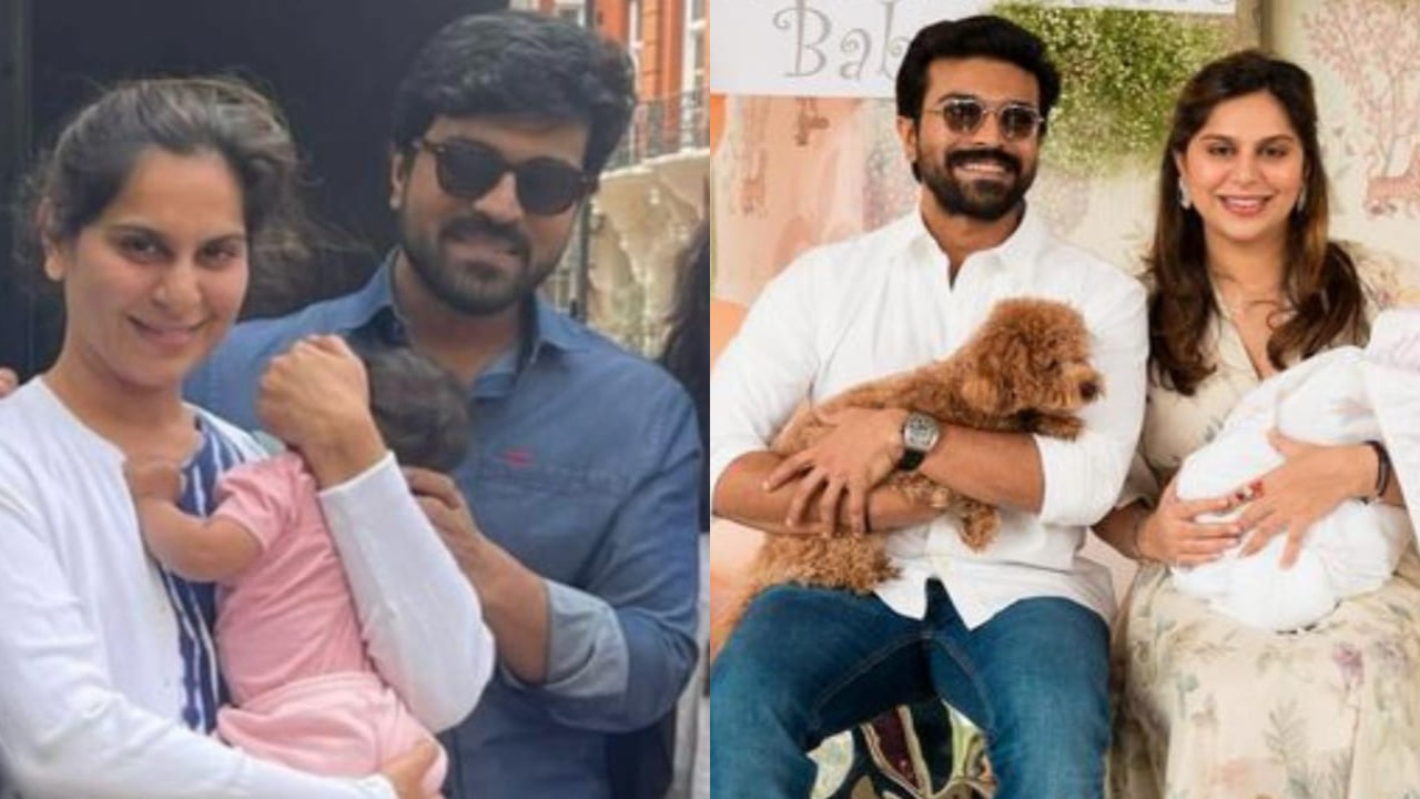 Ram Charan and Upasana enjoy family day out in London; UNSEEN PIC with their daughter Klin Kaara goes viral