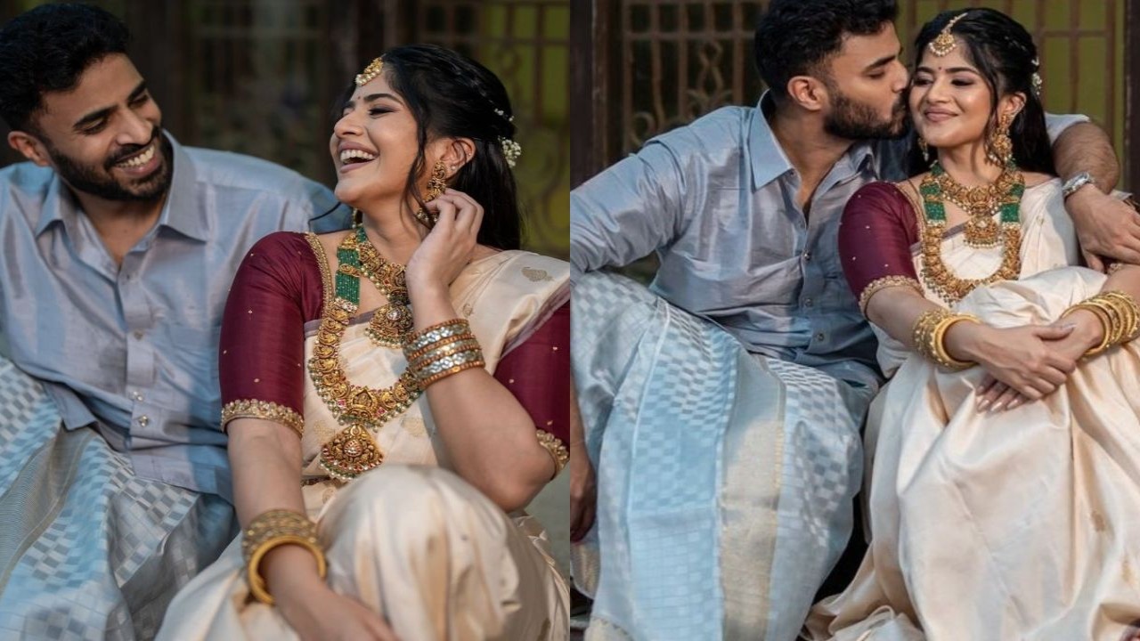 Megha Akash gets engaged to Saai Vishnu, shares PICS from traditional ceremony