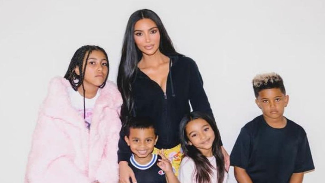 Kim Kardashian and her children (CC: Instagram)