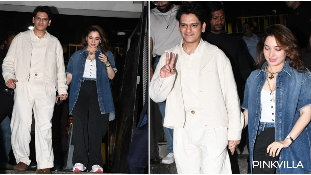 Love Birds Vijay Varma-Tamannaah Bhatia paint the town red as they got out together hand in hand; WATCH