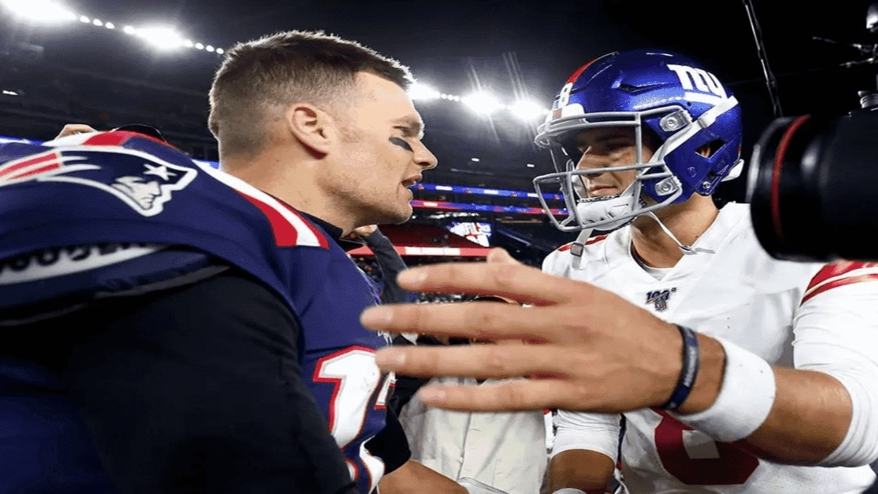 Tom Brady and Daniel Jones(PC:Twitter)