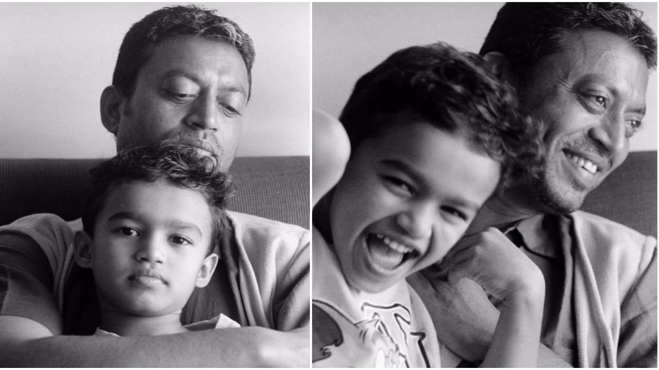 Irrfan Khan's son Babil expresses 'grief' as he shares monochrome childhood PICS with his Abba; Fan says ‘He’s a part of you’