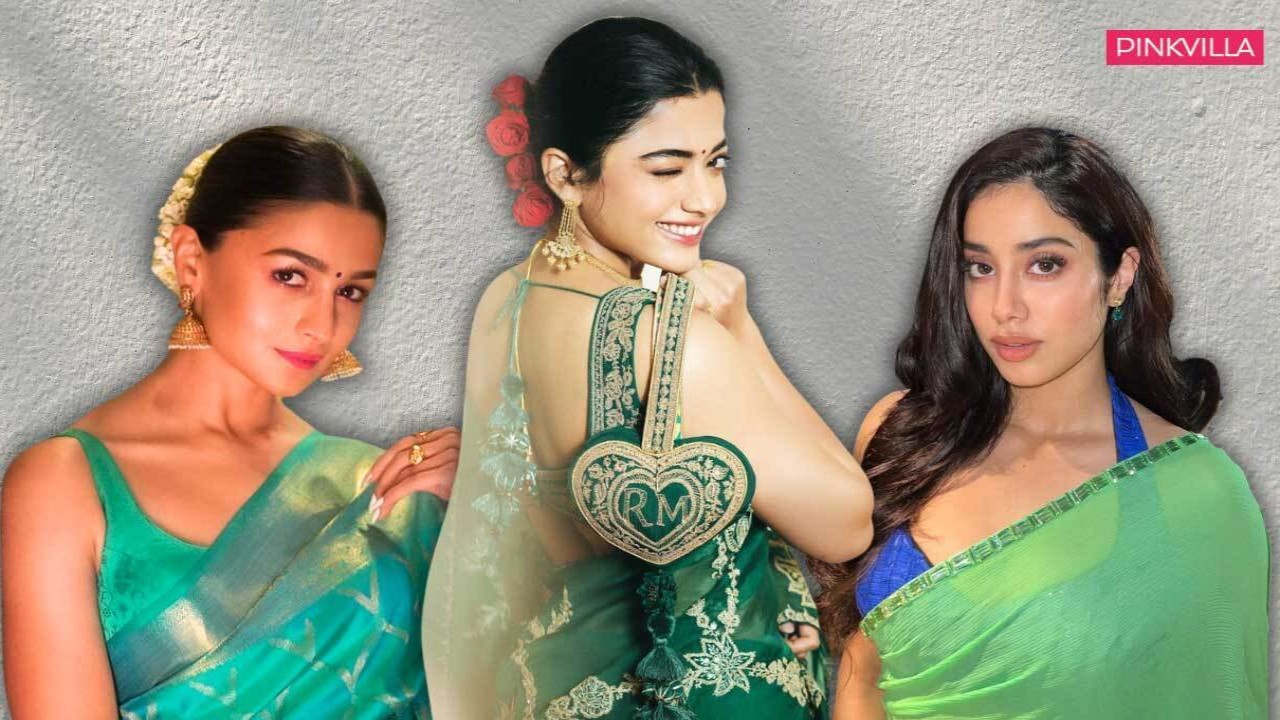 How to style a green saree: 5 ways to pull off an elegant look like Janhvi Kapoor, Rashmika Mandanna and others