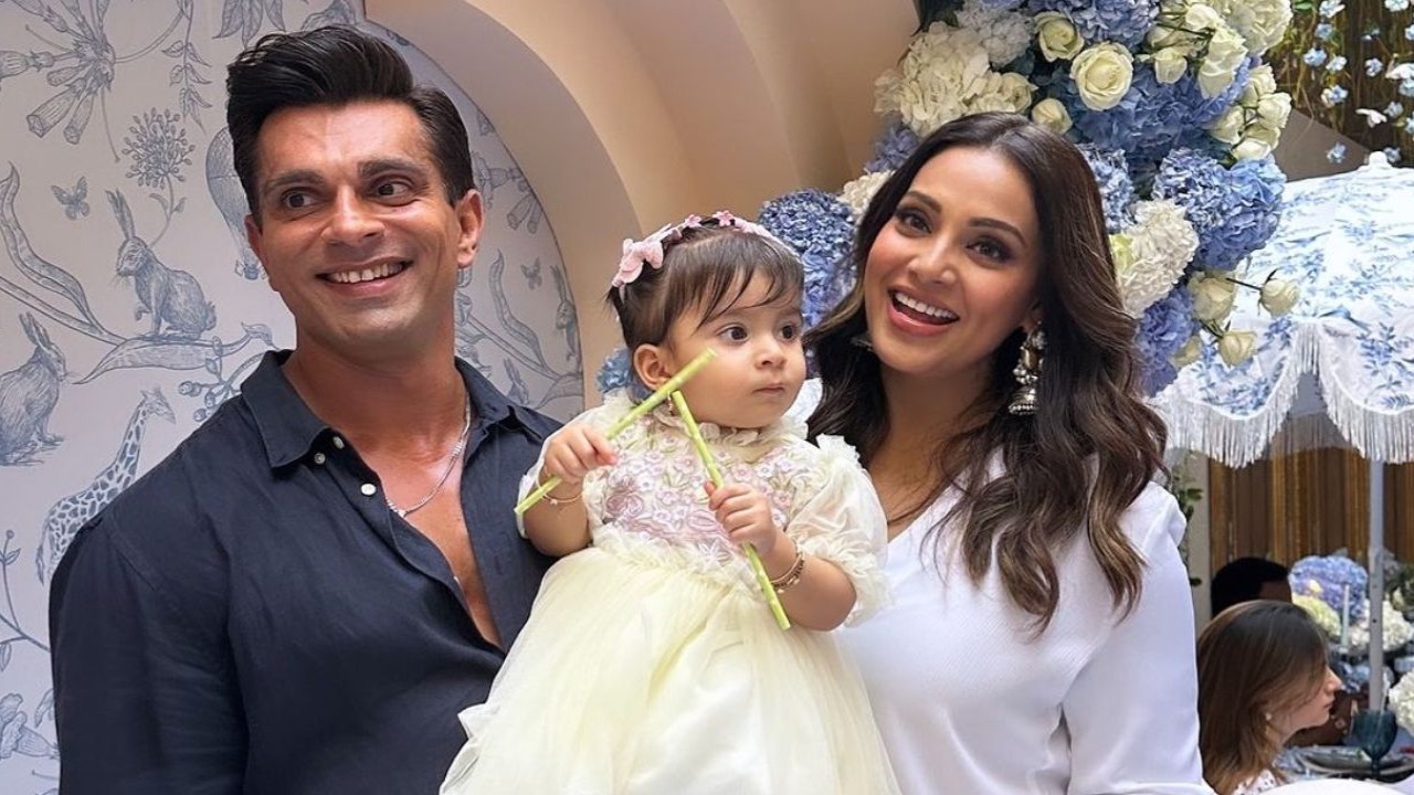 WATCH: Bipasha Basu-Karan Singh Grover’s daughter Devi sings adorably to welcome ‘Gannu Baba’; Fans call her ‘cutest’