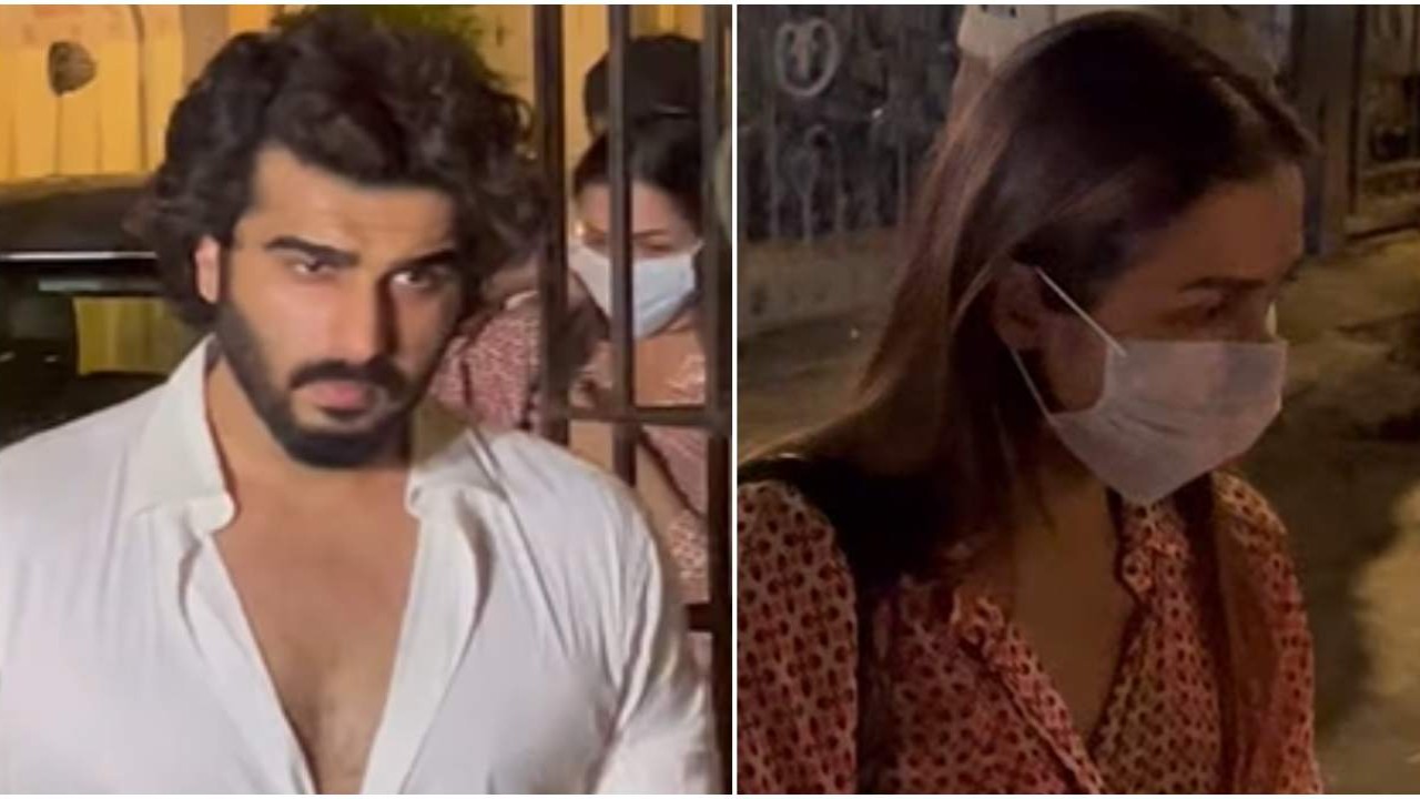 WATCH: Arjun Kapoor helps grieving Malaika Arora reach her car as she exits mother's house after father's demise; Kareena Kapoor joins