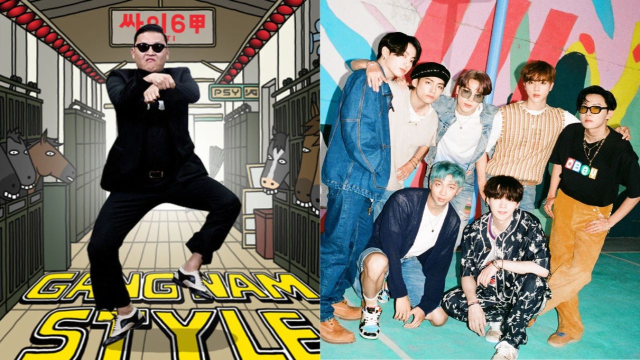 PSY and BTS; Image Courtesy: YG Entertainment, BIGHIT MUSIC