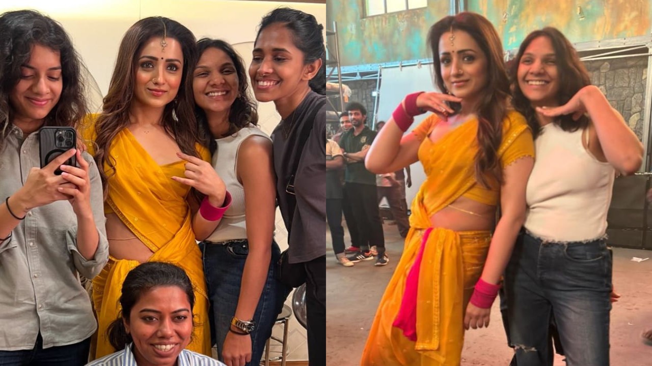 Trisha Krishnan wows in Matta song look as she drops BTS photos from the sets of Vijay starrer GOAT