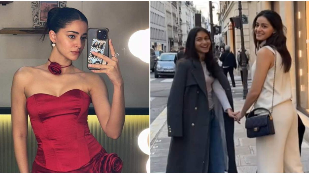 CTRL star Ananya Panday strolling on Paris streets with sister Rysa is all about siblings goals; Don't miss