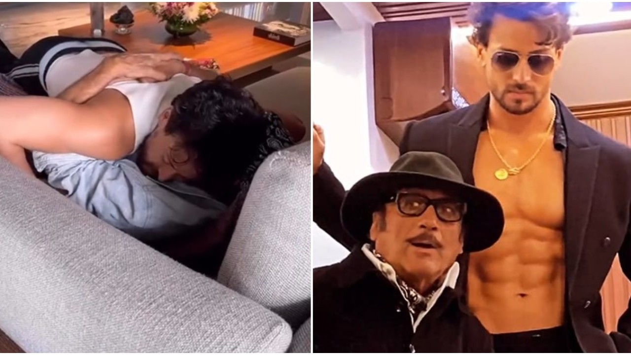 Tiger Shroff gets tight hug from dad Jackie Shroff; Ayushmann Khurrana, Richa Chadha and more shower love: WATCH