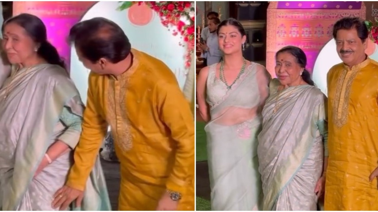 Main Yahaan Hoon vocalist Udit Narayan bows down in front of legendary singer Asha Bhosle proving respect never goes out of style; WATCH