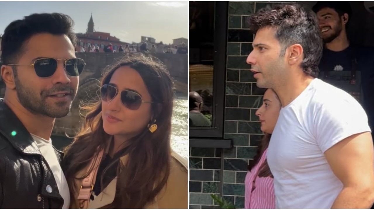 WATCH: Varun Dhawan twins with wife Natasha Dalal as they step out for lunch date; just another day of actor setting major husband goals