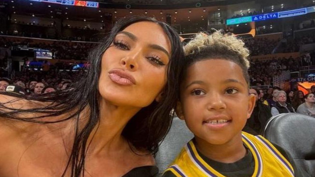 Kim Kardashian and Saint West (CC: Instagram)