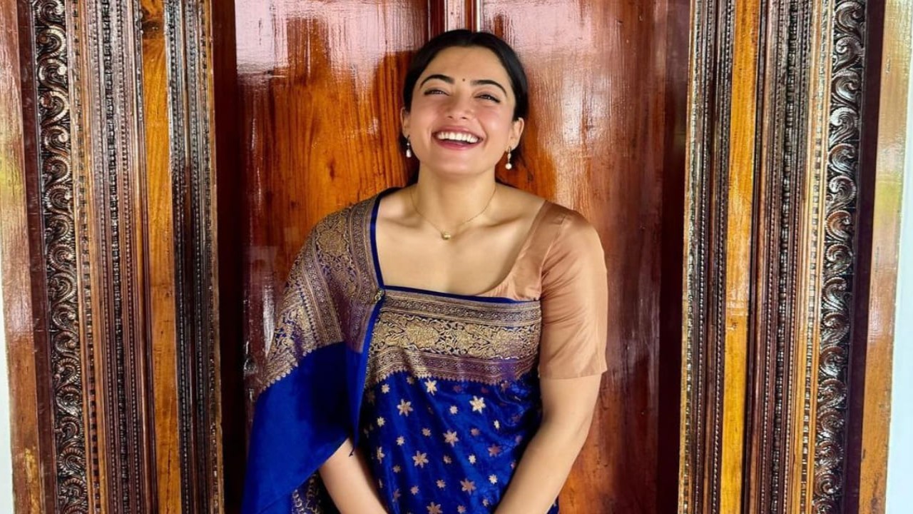 Rashmika Mandanna shares photo as she visits temple in morning; says, 'I had a second to..'