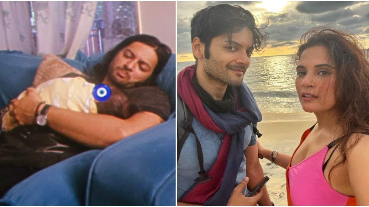 Richa Chadha says from touching Ali Fazal’s elbow with hers to their baby resting its head on it ‘We have come a long way’