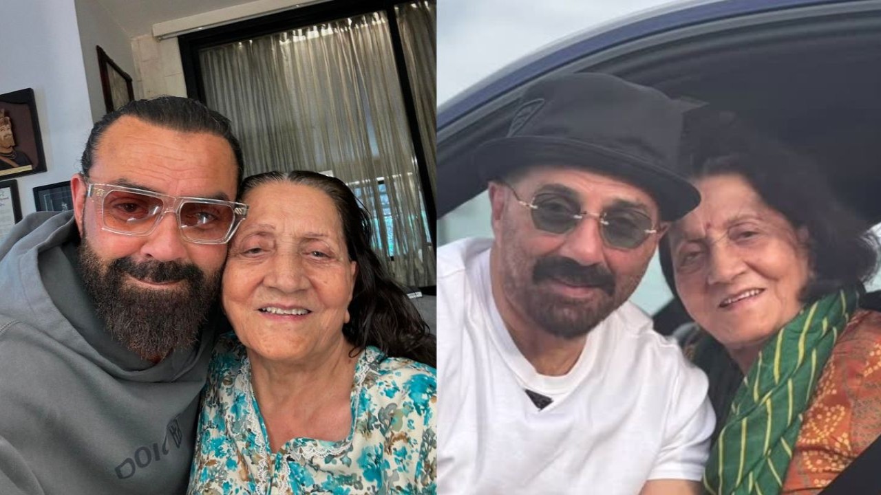 Sunny Deol and Bobby Deol share rare selfies with mom Prakash Kaur to mark her birthday: 'My everything'