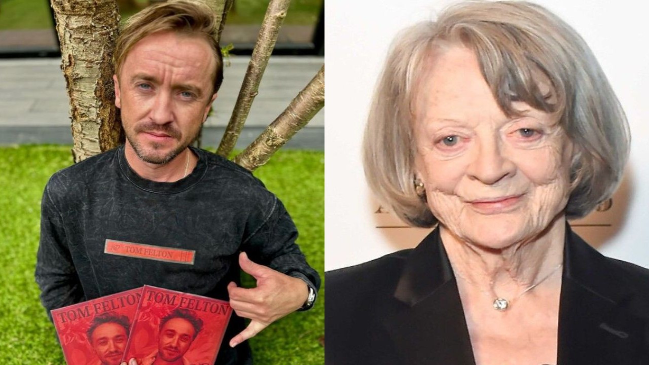 Tom Felton and Maggie Smith (CC: Getty images)