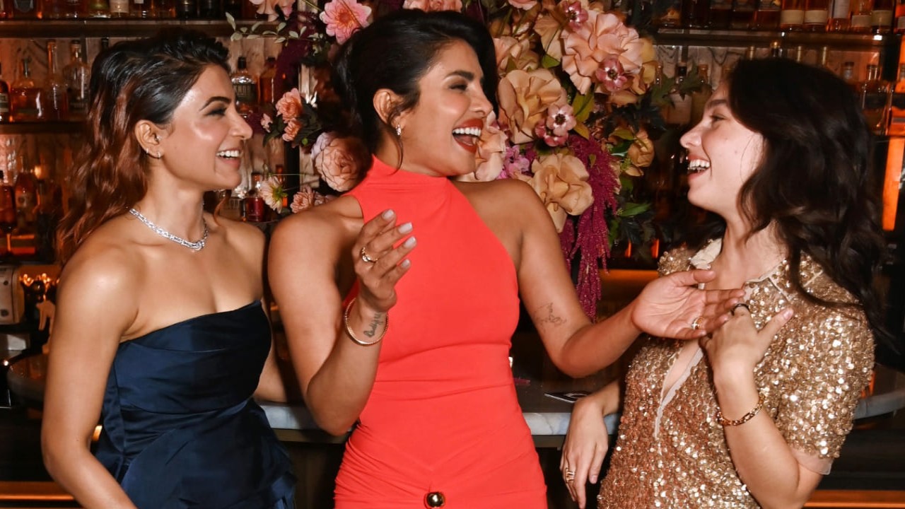 PICS: Samantha Ruth Prabhu and Priyanka Chopra share a hearty laugh at Citadel: Honey Bunny special screening in London