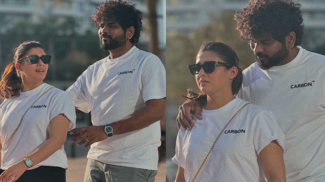 PICS: Nayanthara & Vignesh Shivan serve major couple goals in cool and comfy outfit