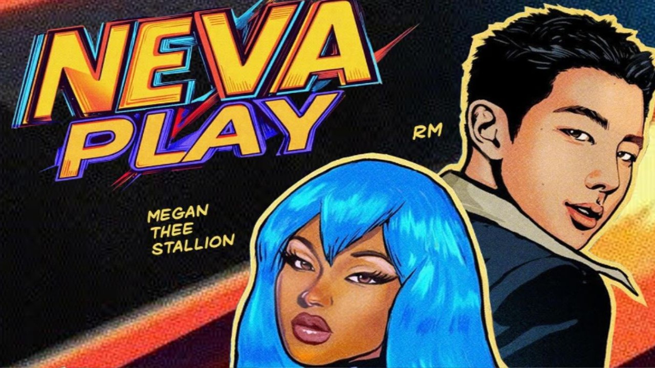 Megan Thee Stallion and RM's Neva Play poster: Megan Thee Stallion's Instagram