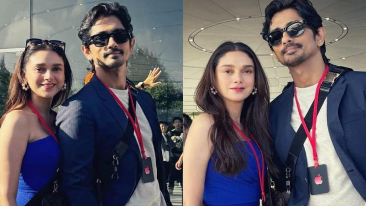 Aditi Rao Hydari and her fiancé Siddharth pose for romantic PICS; fans say 'Made for each other'