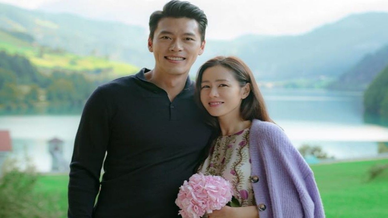 Hyun Bin and Son Ye Jin: image from tvN