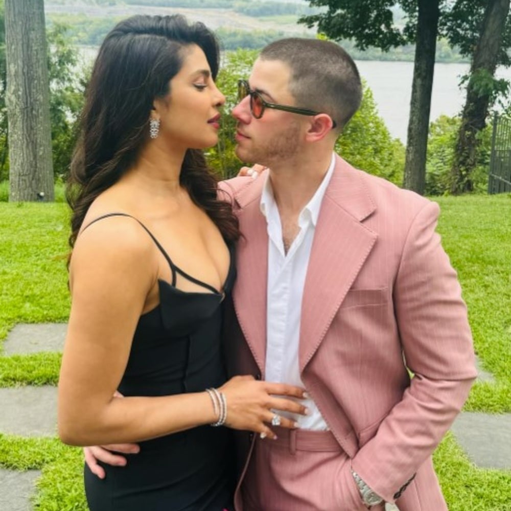 Priyanka Chopra and Nick Jonas set internet on fire with their chemistry as they attend family wedding; Joe, Franklin and Denise Jonas join: PICS