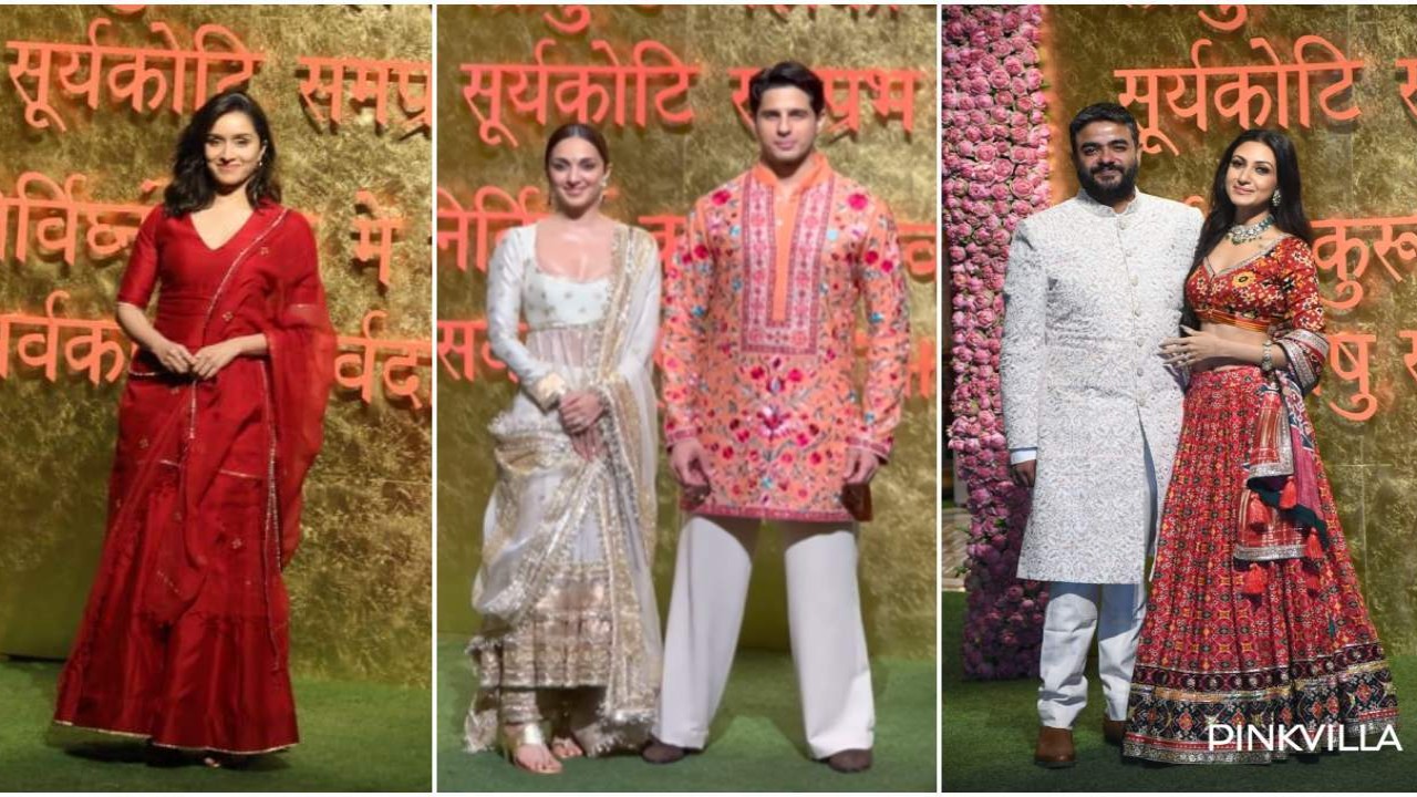 Sidharth Malhotra-Kiara Advani make for a gorgeous pair at Ambani’s Ganapati Pooja; Shraddha Kapoor hugs Ananya Panday, Priyanka Chopra’s brother and fiancé join