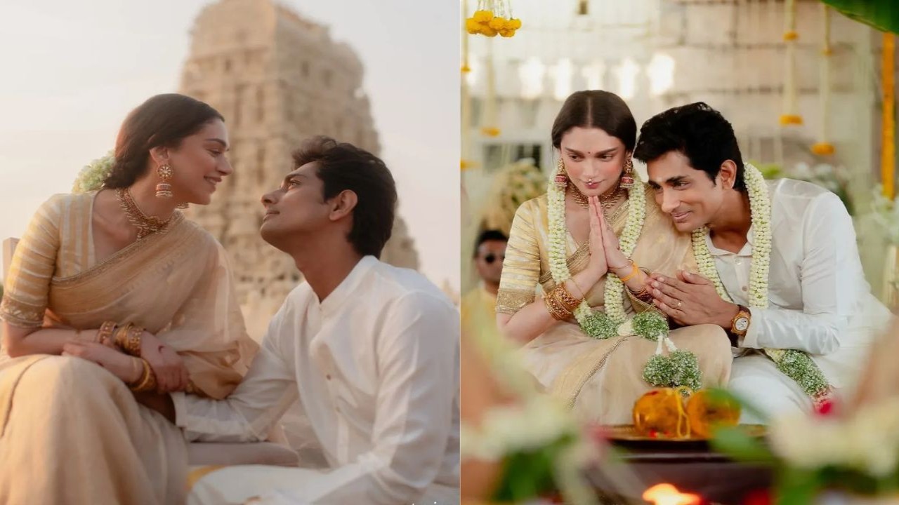 Sonakshi Sinha, Manisha Koirala, Sharmin Segal are all hearts as their Heeramandi co-star Aditi Rao Hydari gets hitched to Siddharth