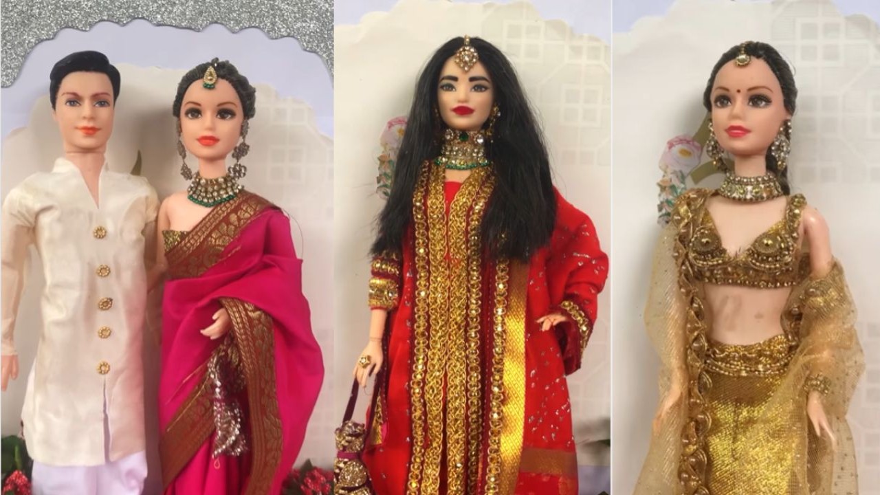 Aishwarya, Ranbir’s outfits at Ambani bash recreated by Doll designer are too good to miss (Instagram/@nigydolls)