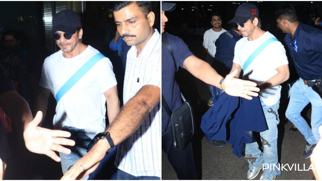 Shah Rukh Khan goes casual in white tee and denim as he returns to Mumbai in King style: WATCH