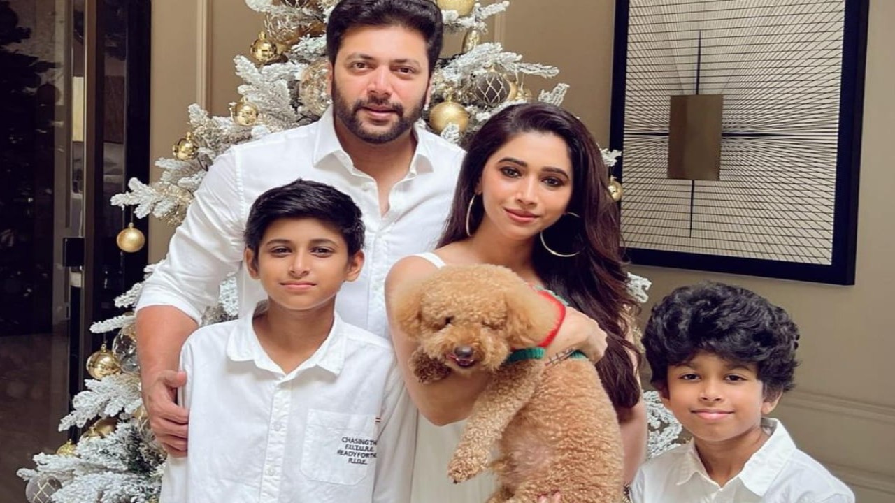 Jayam Ravi DELETES photos with wife Aarti, kids Aarav and Ayaan from Instagram amidst divorce battle