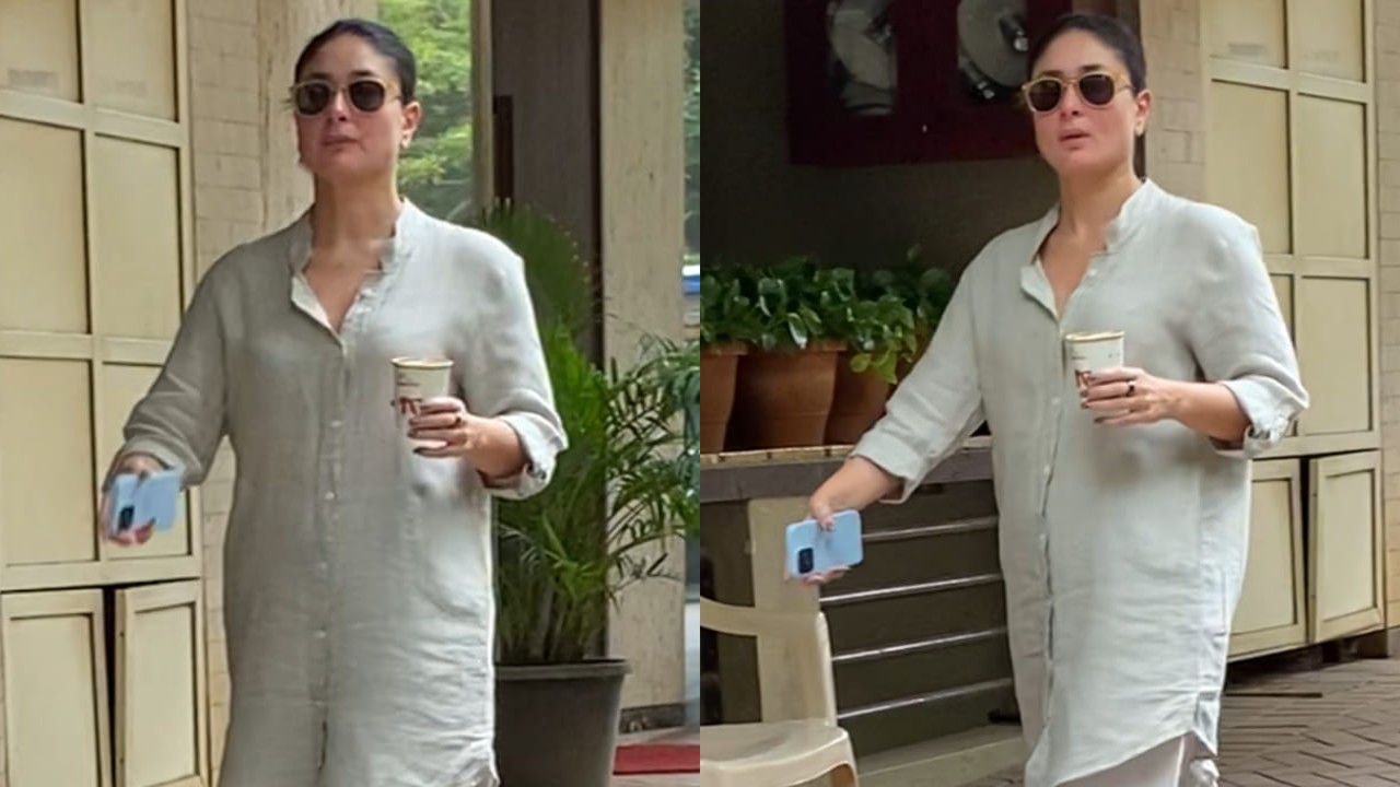 Kareena Kapoor Khan in long shirt and palazzo 