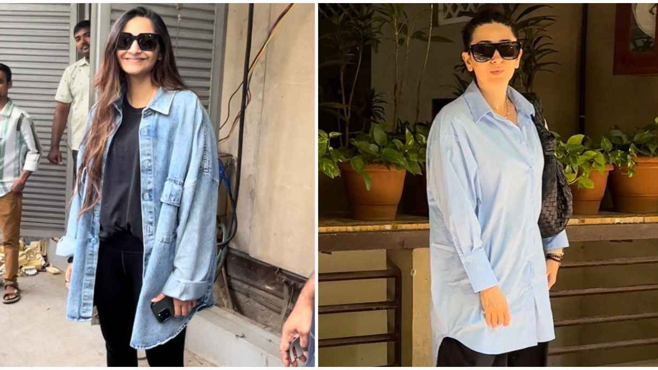 Sonam Kapoor, Karisma Kapoor, off-duty looks, casual looks, oversized silhouettes, style, fashion