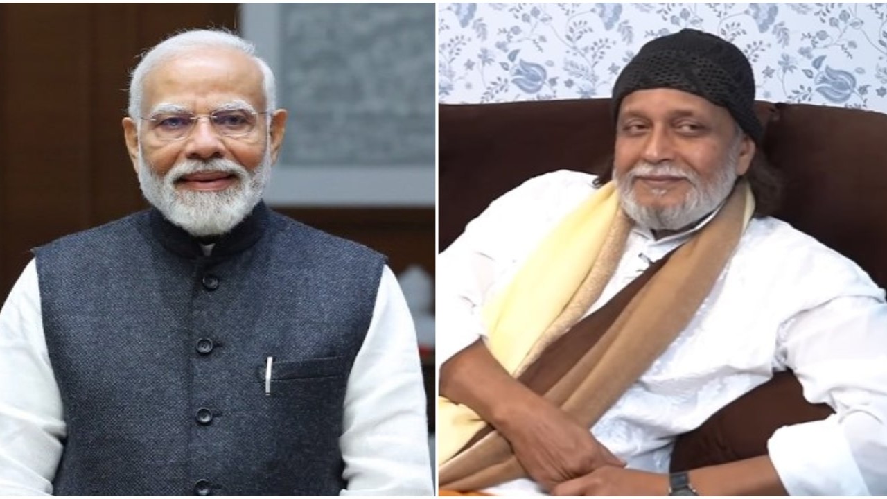 Narendra Modi, Mithun Chakraborty 