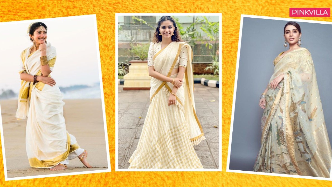 How to style Kasavu sarees for Onam 2024 ft Keerthy Suresh, Sai Pallavi to Samantha Ruth Prabhu