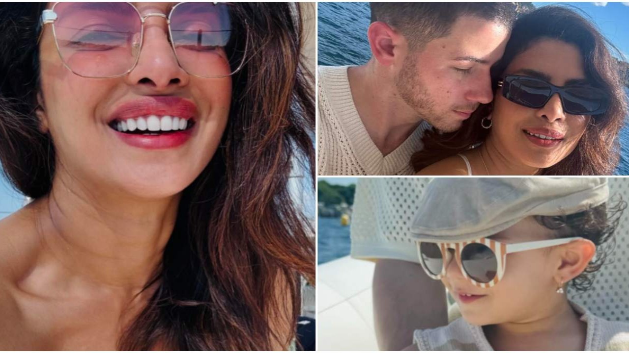 Priyanka Chopra takes 'perfect pause with the loves' of her life ft. hubby Nick Jonas and daughter Malti Marie; WATCH