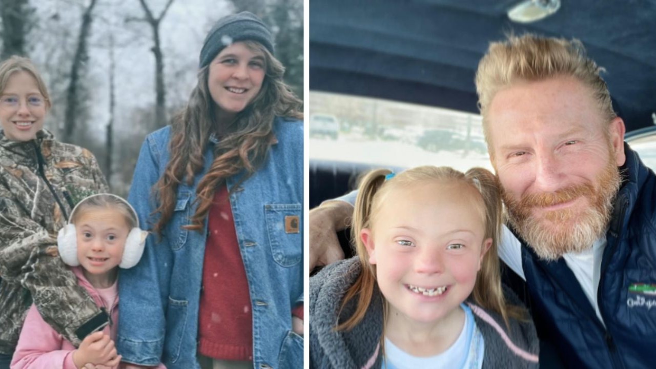 Heidi andand her sister Hopie/  Rory Feek with Indy - ( Getty and Instagram) 