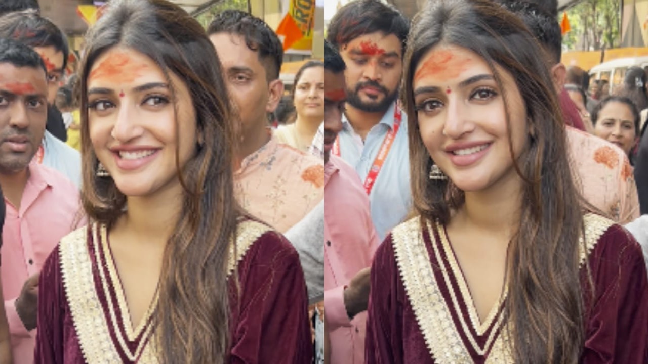 WATCH: Sreeleela embraces the festive spirit as she visits Lalbaugcha Raja in Mumbai to seek blessings