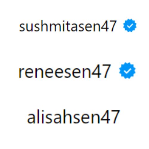 Sushmita Sen と娘たちがなぜ IG ユーザー名に 47 という数字を使用しているのか疑問に思ったことはありますか?いや、女優の年齢じゃないよ