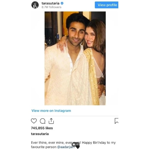 When Aadar Jain's fiancee Alekha Advani called herself 'third wheel' of him and Tara Sutaria