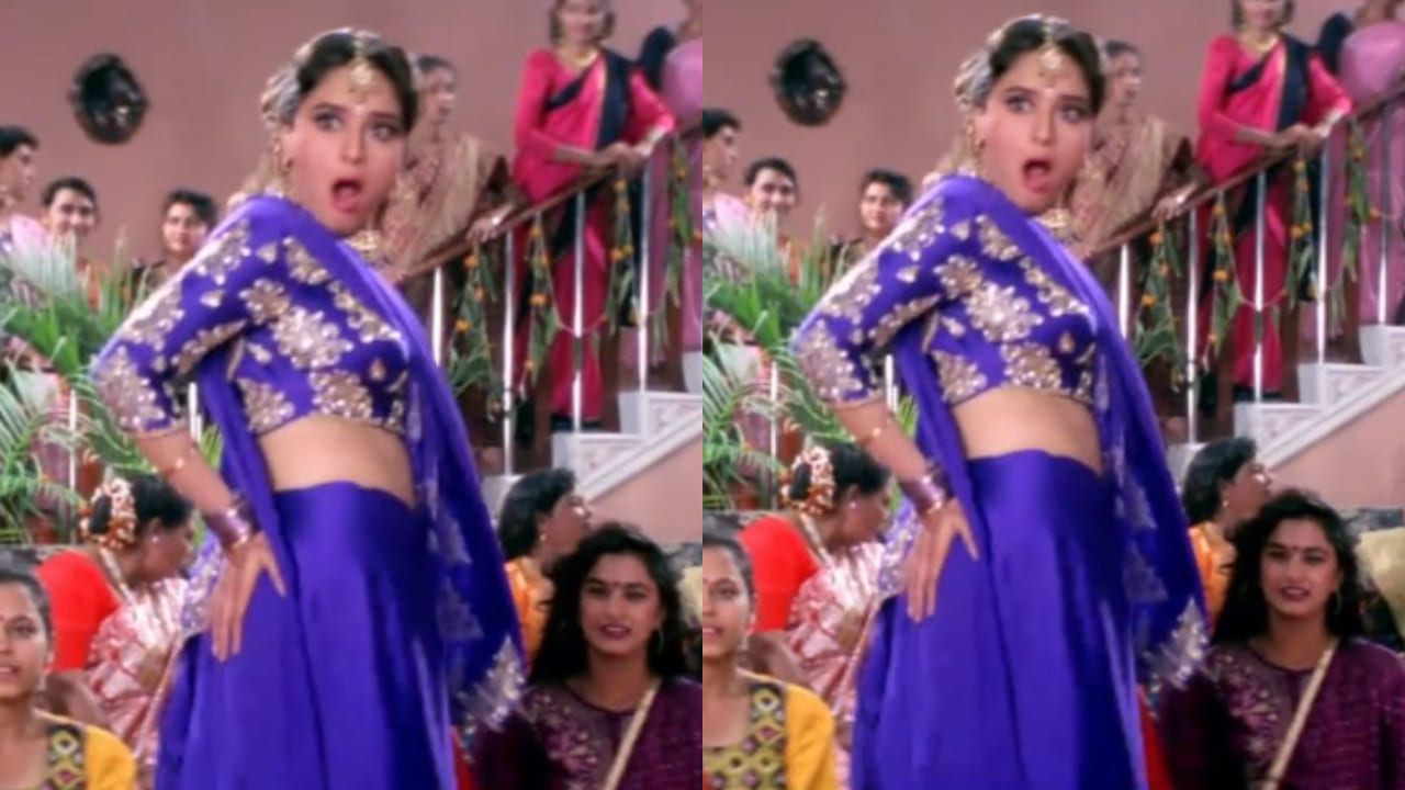 Madhuri Dixit's iconic purple saree 