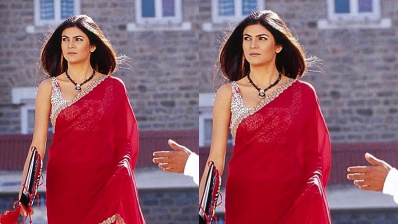 Sushmita Sen in red saree 