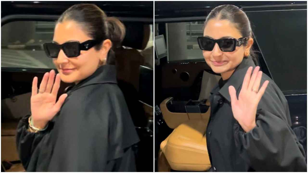 Anushka Sharma makes the FIERCEST return to Mumbai in all-black airport look with classy jacket and pants (PC: Varinder Chawla)