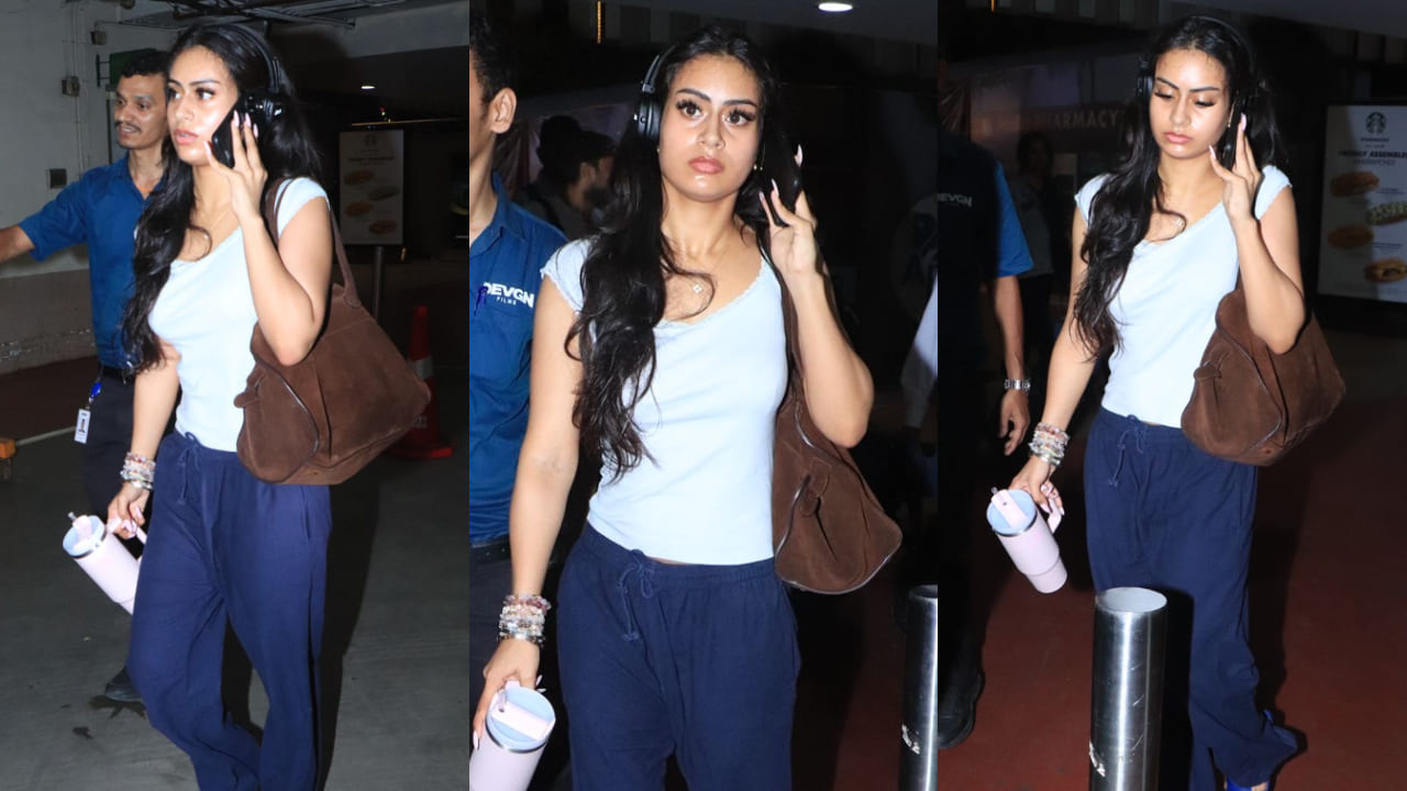 Nysa Devgan spotted at the airport